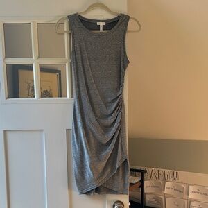 Leith Charcoal Sleeveless Midi Dress